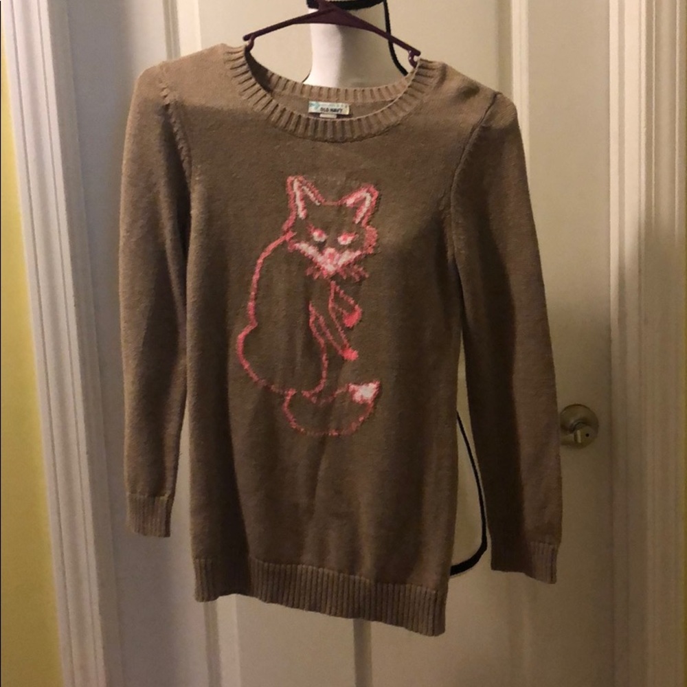 Adorable fox sweater